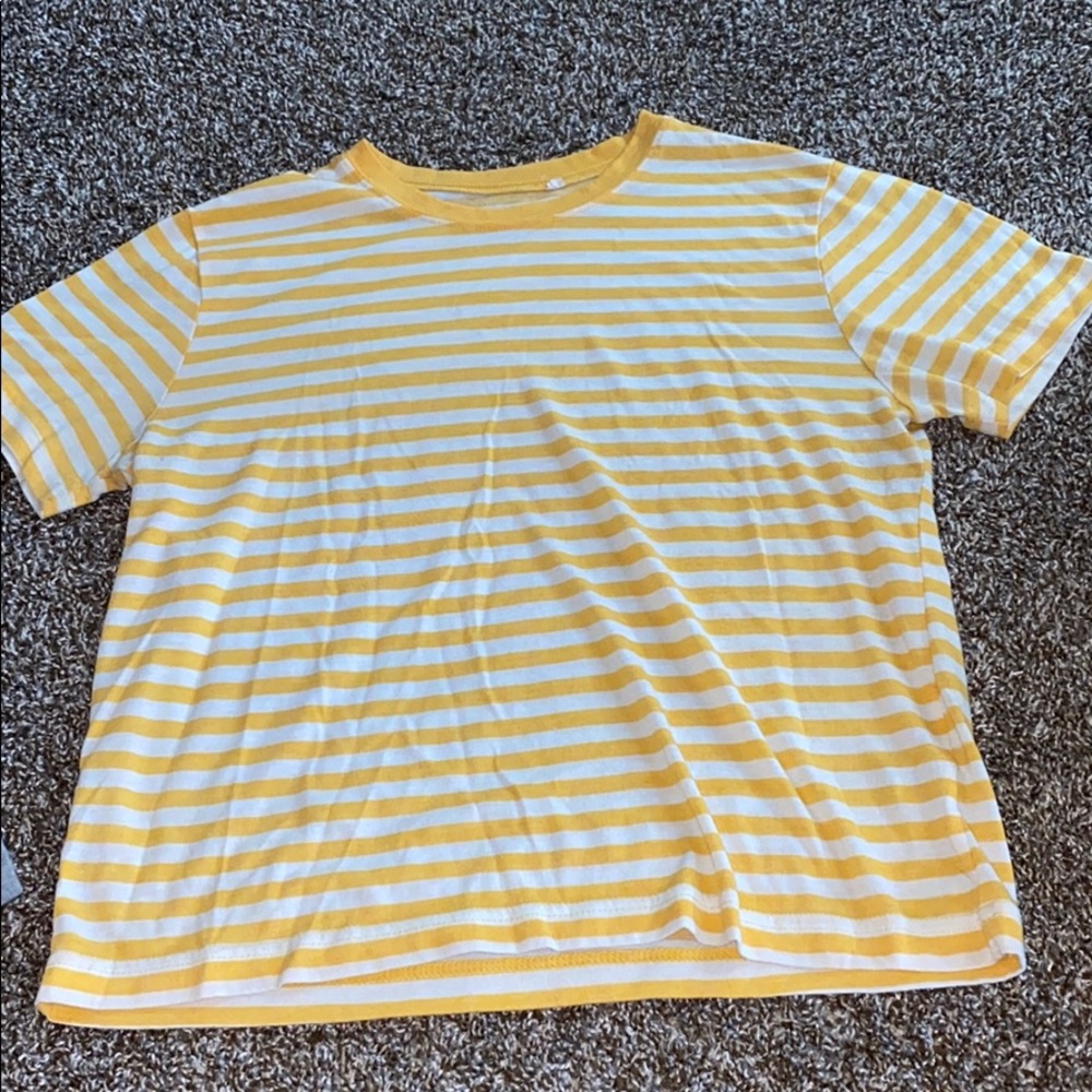 Yellow striped shirt